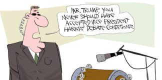 Editorial Cartoon: Trump Debate Conditions Trump Debate Conditions - By Gary McCoy