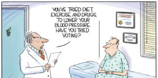 Editorial Cartoon: Doctor Suggests Voting For To De-Stress Doctor Suggests Voting For To De-Stress - By Christopher Weyant