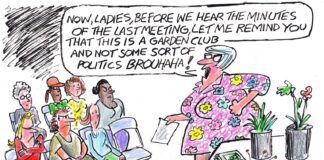 Editorial Cartoon: Garden Club Meeting Garden Club Meeting - By Randall Enos