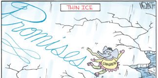 Editorial Cartoon: GOP Congress Skates Towards Thin Ice GOP Congress Skates Towards Thin Ice - By Christopher Weyant