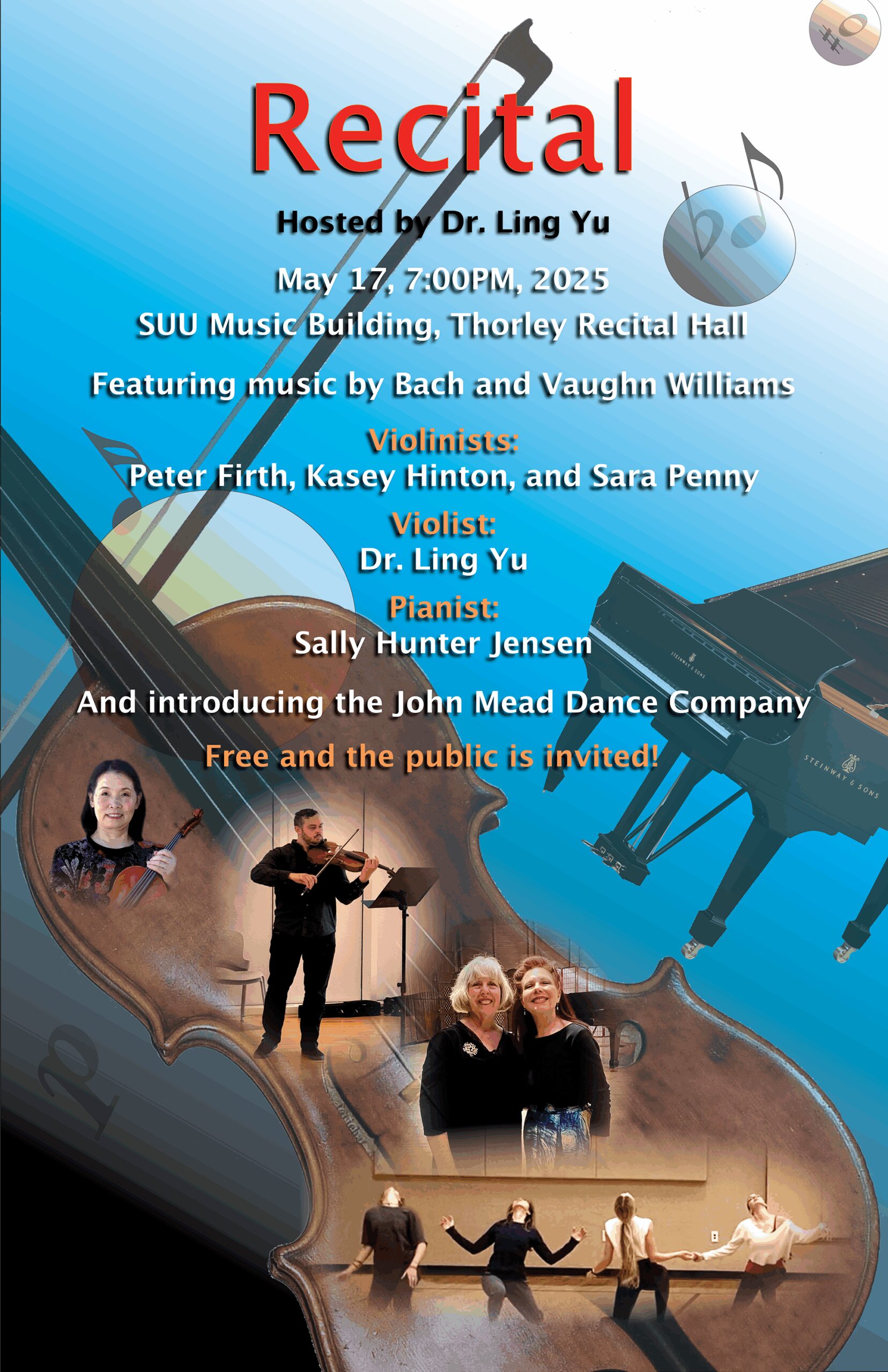 Bach and The Lark Ascending Highlight Spring Recital in Cedar City