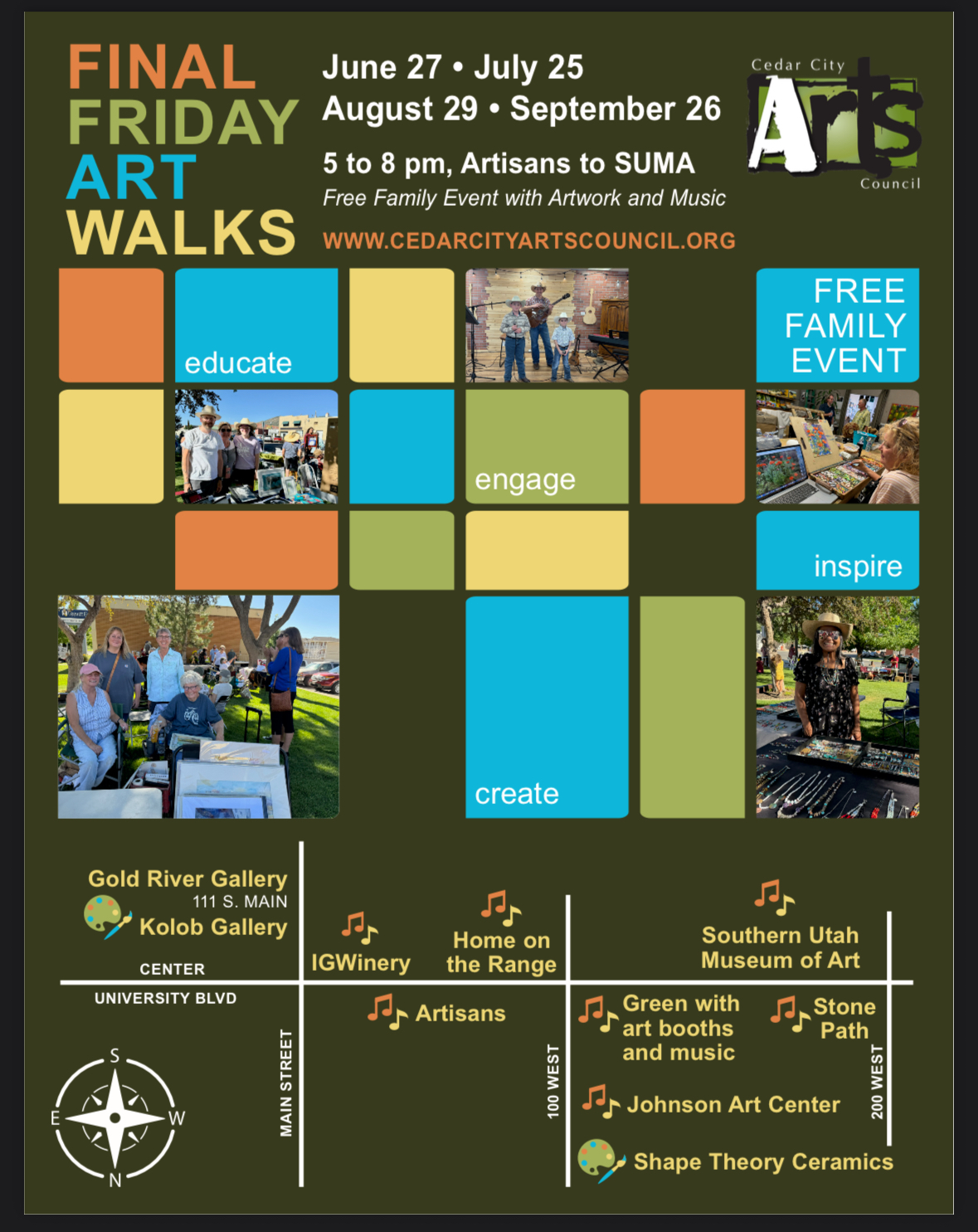 Final Friday Art Walk Returns to Cedar City June 27