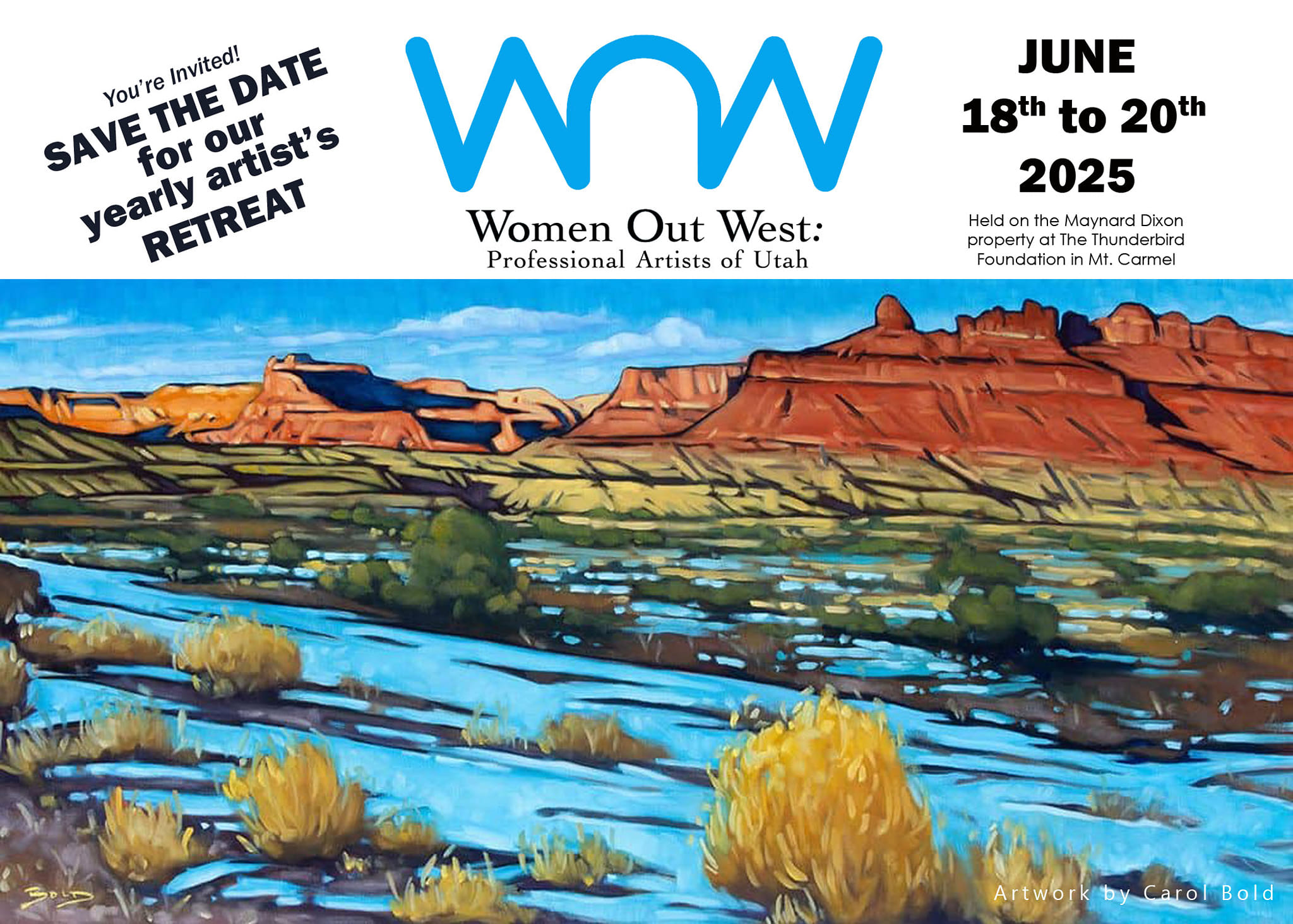 WOW Retreat Inspires Women Artists Amid Mt. Carmel’s Red Rock Beauty