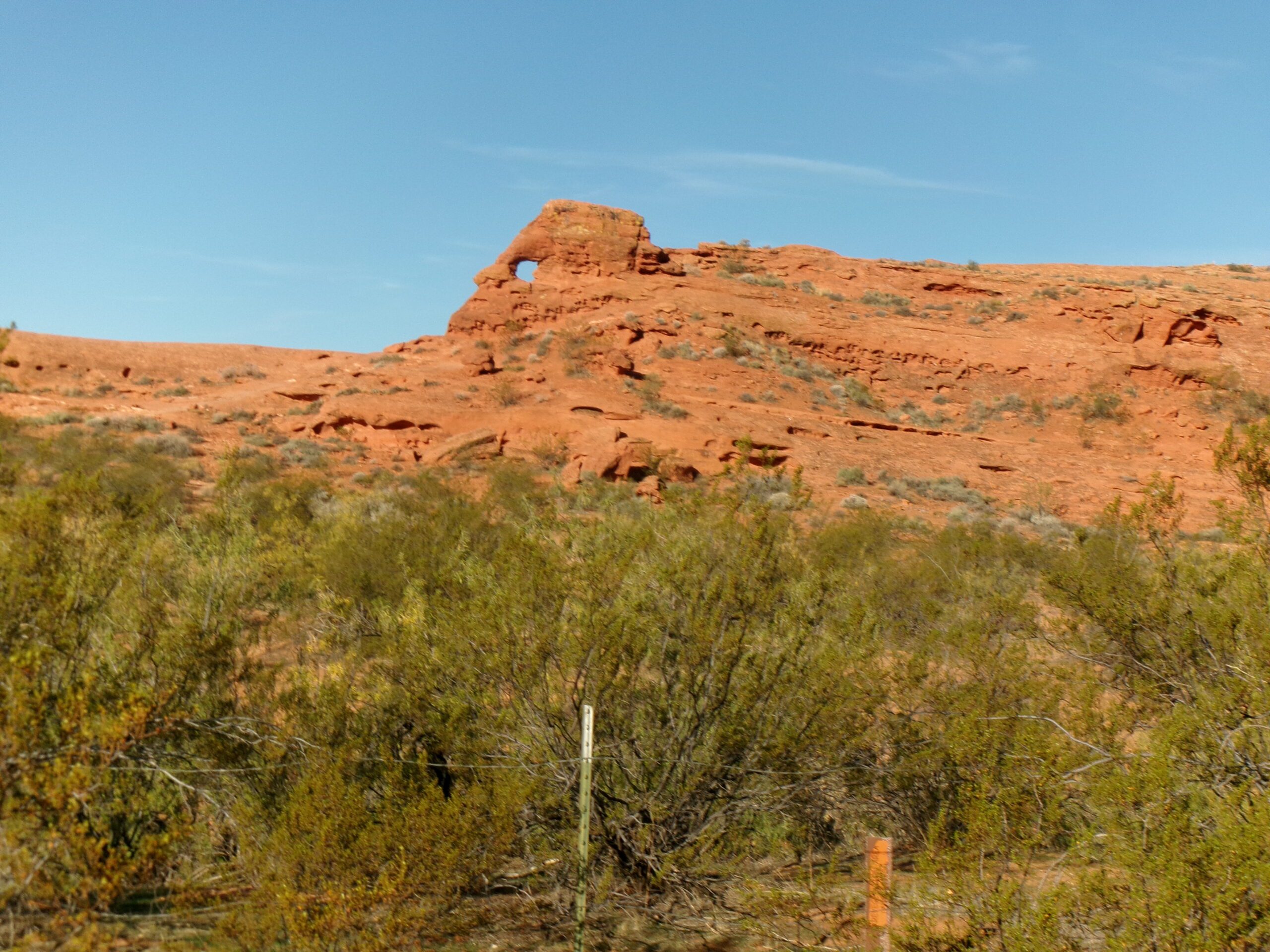 Window rock from Beck Hill Trail, November 2025 - Photo by Tom Garrison