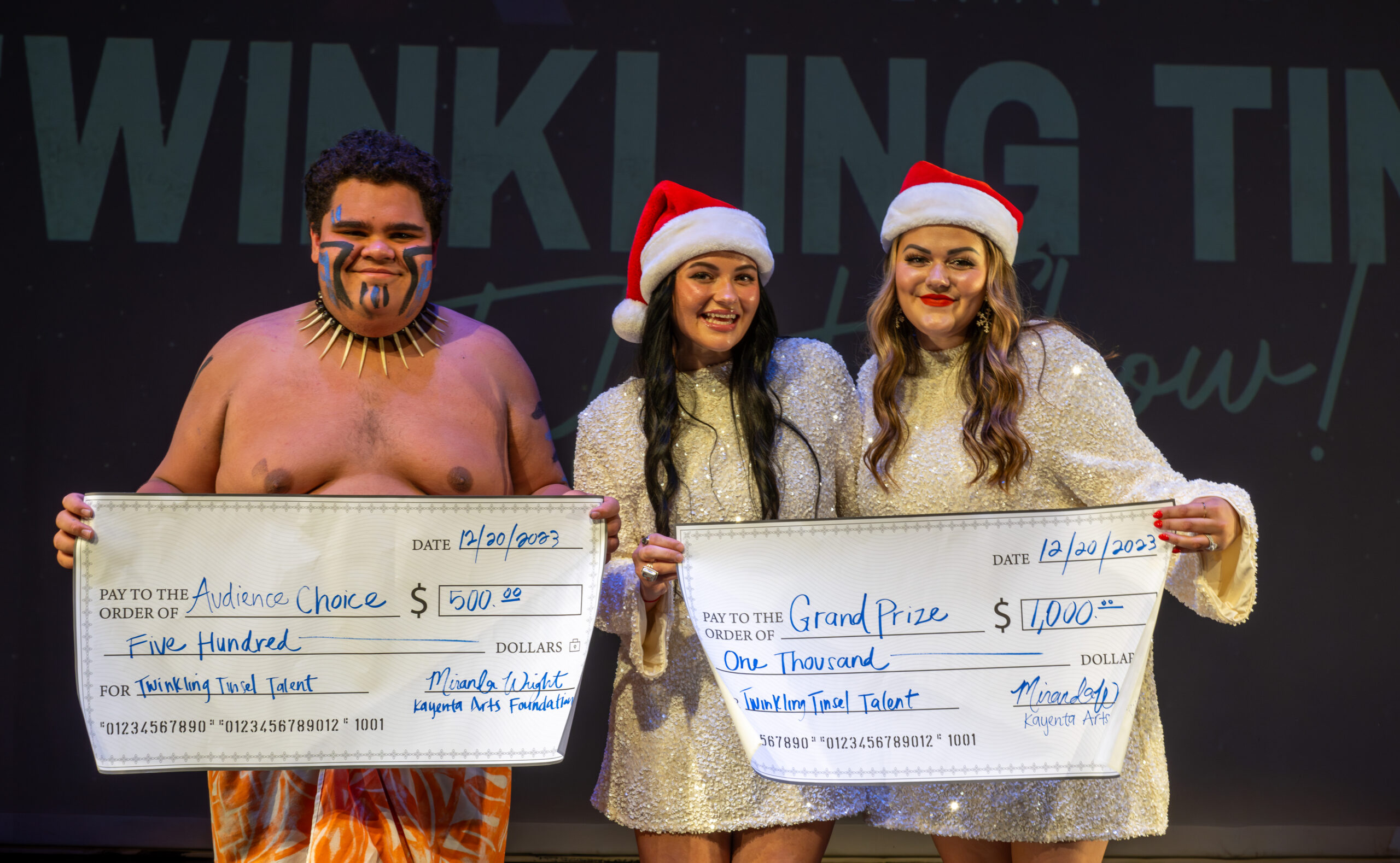 The Twinkling Tinsel Talent Show returns to Kayenta Center for the Arts with singers, dancers, comedians, drag artists, and festive holiday fun Dec. 11–13 and Dec. 17.