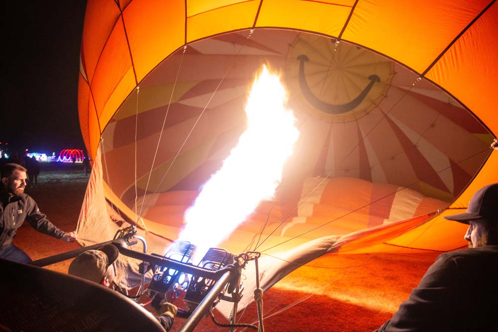 The Up & Away Hot Air Balloon Festival returns to Washington, UT Jan. 16–17 with balloon launches, tethered rides, vendor fairs, entertainment, and evening balloon glows.