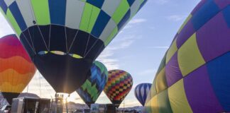 Up & Away Hot Air Balloon Festival Returns to Washington Jan. 16–17 The Up & Away Hot Air Balloon Festival returns to Washington, UT Jan. 16–17 with balloon launches, tethered rides, vendor fairs, entertainment, and evening balloon glows.