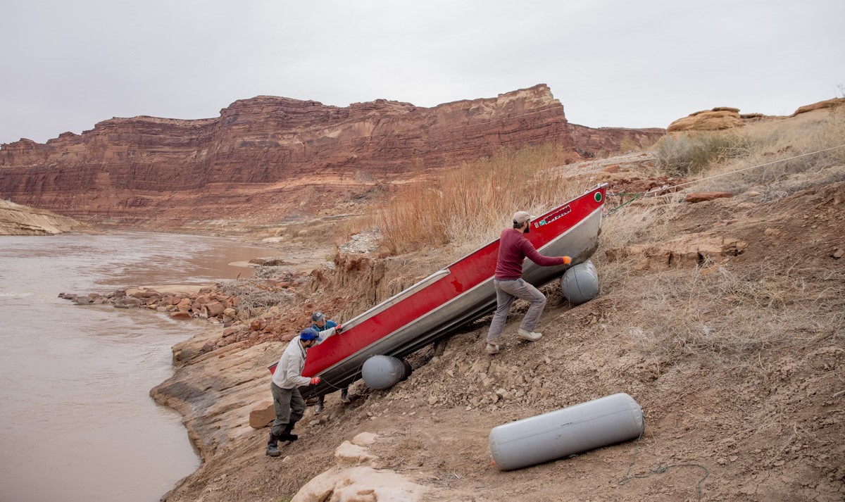 State and federal agencies are advancing temporary improvements at North Wash to maintain reliable access for Cataract Canyon river trips.