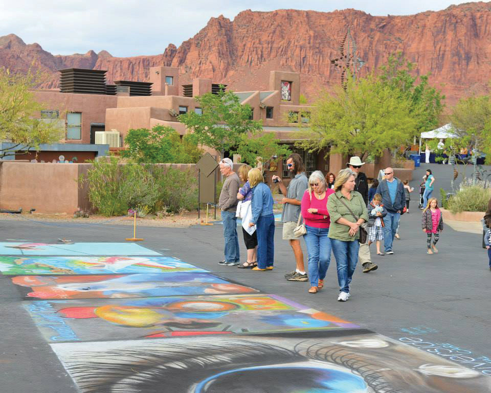 Artists, chalk murals, and a colorful 5K fun run highlight the annual Kayenta Street Painting Festival weekend in Ivins.