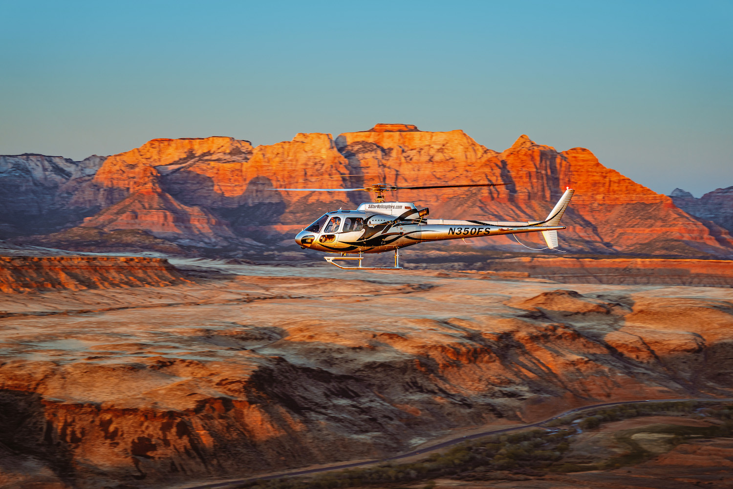 A Southern Utah pilot returns home to lead Zion Helicopters, offering scenic flights over Zion, Canaan Mountain, and Bryce Canyon.