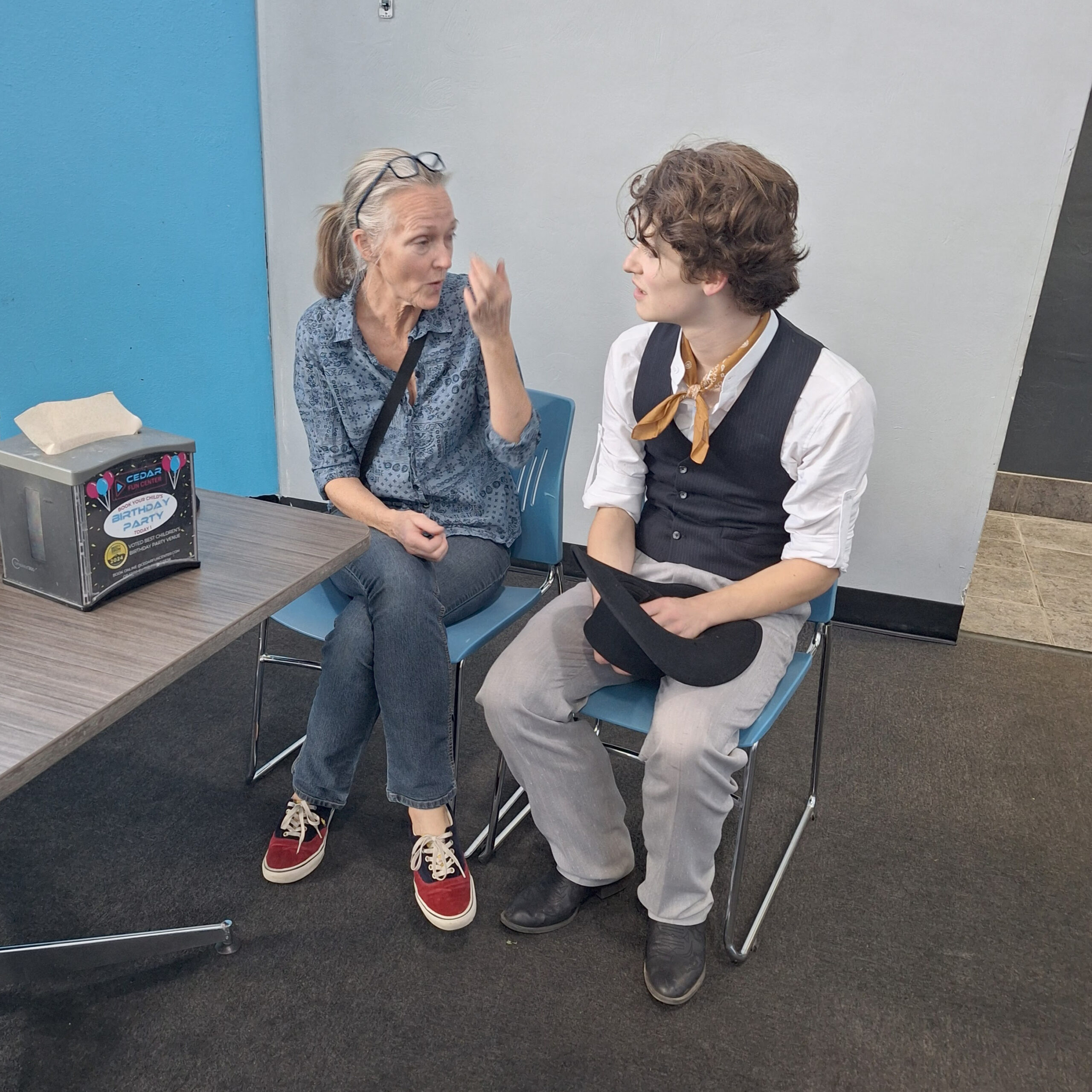 When a last-minute illness threatened a performance of Oklahoma! at The Forge in Cedar City, Austin Fronk stepped into the role of Ali Hakem with only one hour of preparation.