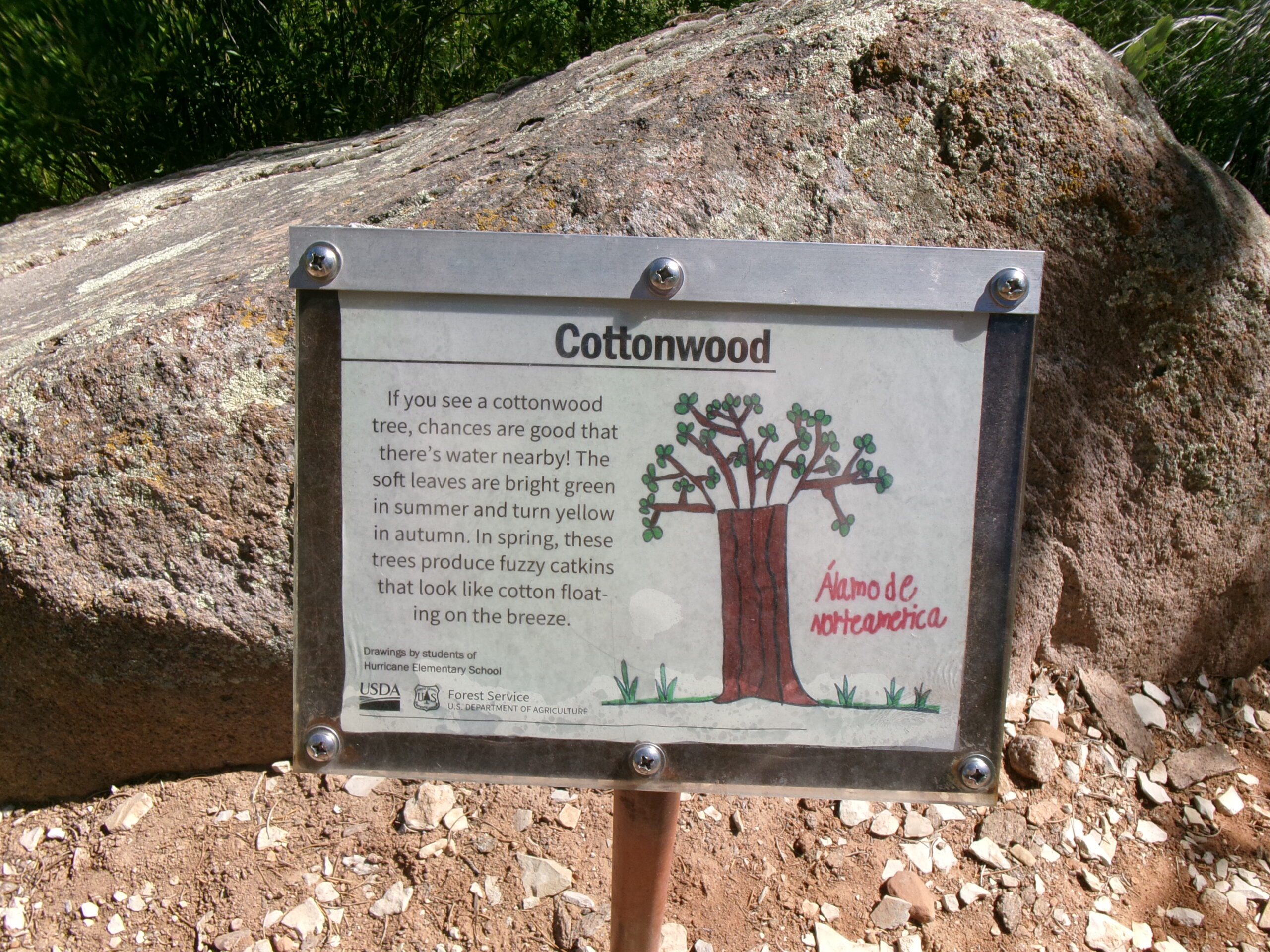  Information plaque, Leeds Creek Kiln Trail, Dixie National Forest, July 2026 - Photo by Tom Garrison