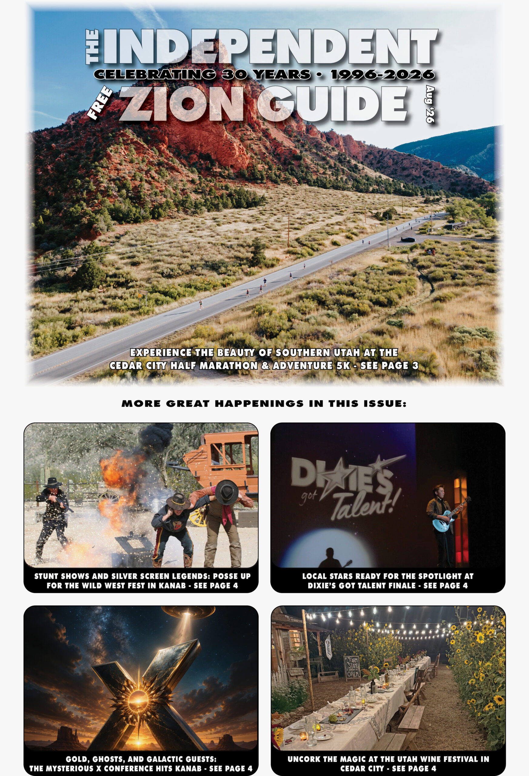 August 2026 ~ Independent & Zion Guide | Southern Utah Events & Entertainment